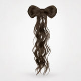Lunavia – Bow Clip On Ponytail Hair Extension with Long Waves
