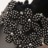 Veluna – Women's Beaded Lace Mesh Wedge Shoes