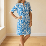 Vivara – Breezy V-Neck Printed Dress for Women