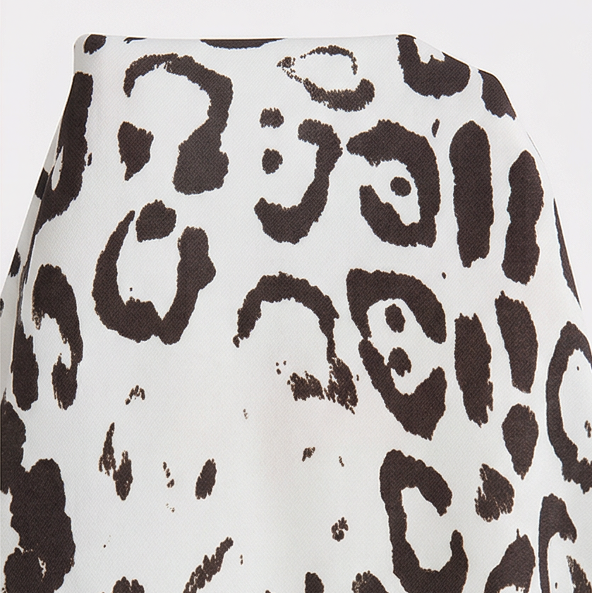 Vivara – Leopard Print V Neck Pocket Dress