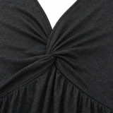 Vivelyn – Twist-Front V-Neck Tank Top for Women, Soft Flowy Empire-Waist Sleeveless Top