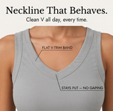 Wearbella – Women's Ribbed V-Neck Tank